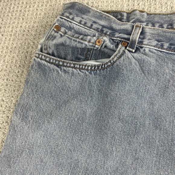 Vtg Levis 560‎ Jeans Mens 44x34 (42x33*) Distressed Blue Relaxed Loose Baggy Y2K - Picture 10 of 16